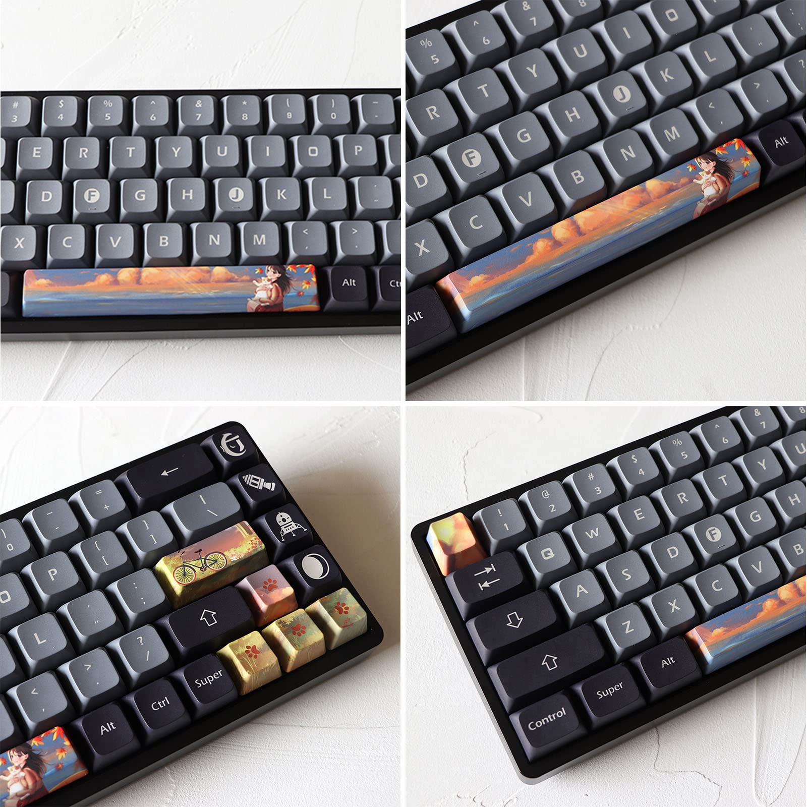 Amazon | 5面染料下塗りキーキャップ 6.25U スペース入力方向