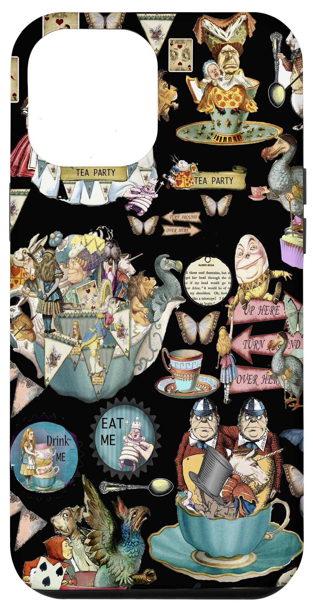 iPhone 15 Pro Max Alice in Wonderland collage Case
