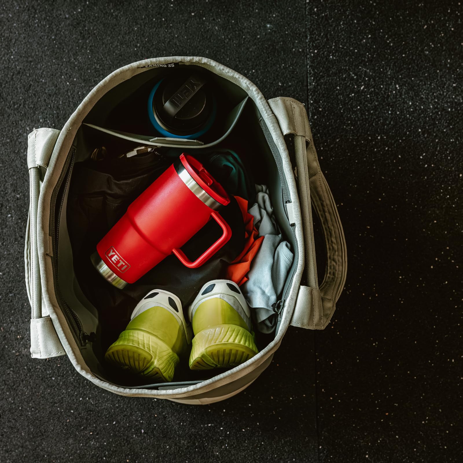 YETI Rambler Gobelet avec couvercle à paille, rouge sauvetage, 591 ml