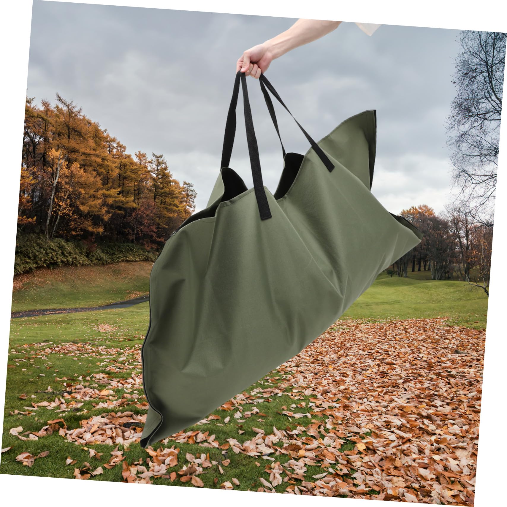 Bolsa de Basura Jardín con Asas Resistentes para Caídas y Escombros Gran Capacidad Portátil para Exteriores Interiores para Patios y Jardines