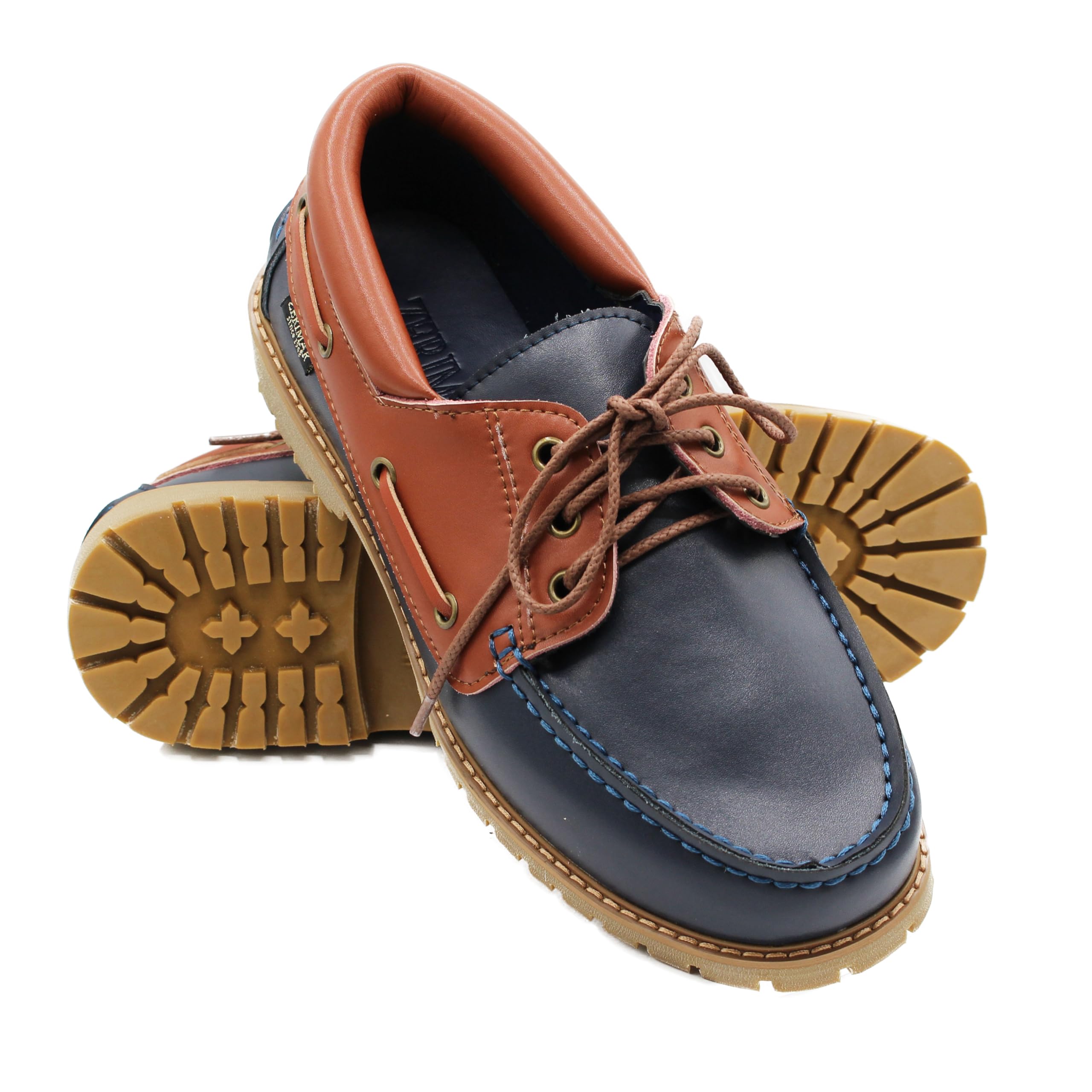 Zerimar Segelschuhe Herren | Mokassin Herren Leder | Halbschuhe Herren Leder | Bootschuhe Herren