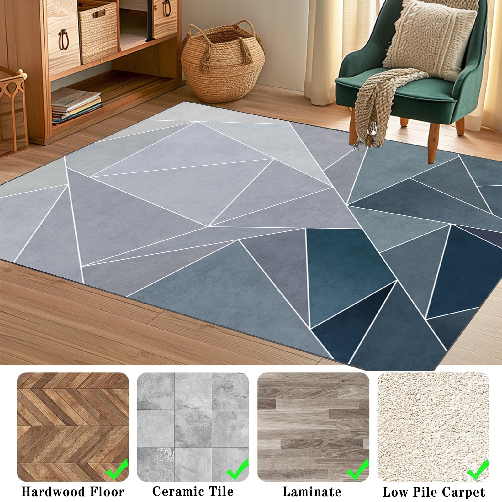 Protector Suelo Silla Ruedas, Alfombra Silla Escritorio Antideslizante, Alfombra Silla Gaming, Alfombra Oficina para Silla con Ruedas, Alfombra Protectora Suelo Silla, Alfombra Gamer 140 x 160 cm