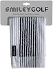 Square Golf Towel White with Black Stripes, 97% Cotton, 18x18 1.5-feet, Wicks Sweat, Dries Clubs, Durable, Fade-Resistant, Made for Hands & to Clean Ball, Ultra-Absorbent