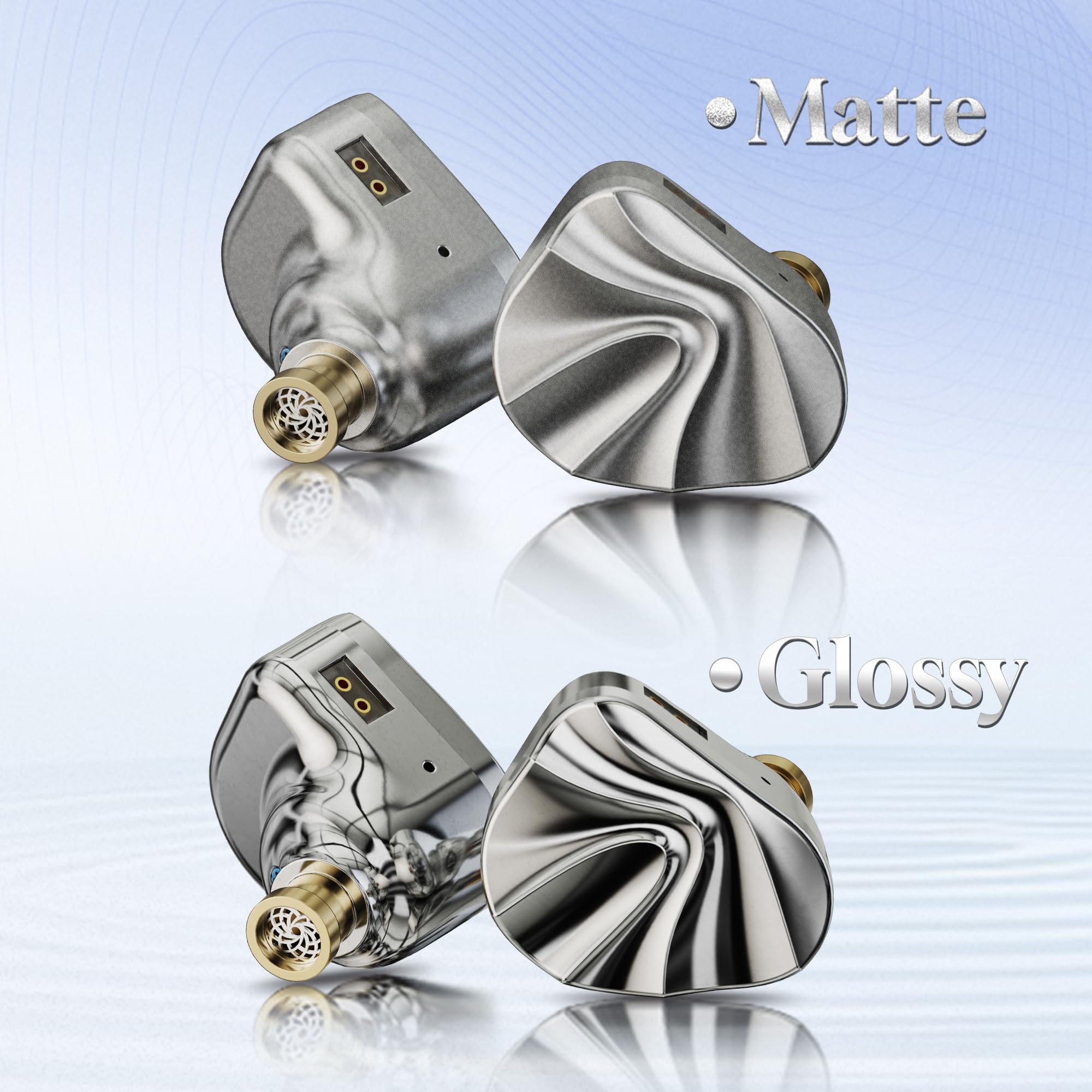 iBasso Jr. Cookie Ti dynamiczne słuchawki magnezowe/aluminiowe, stop tytanu, podwójny obwód magnetyczny 0,4 cala (10 mm), słuchawki, membrana ze stopu magnezu/aluminium, podwójny obwód magnetyczny