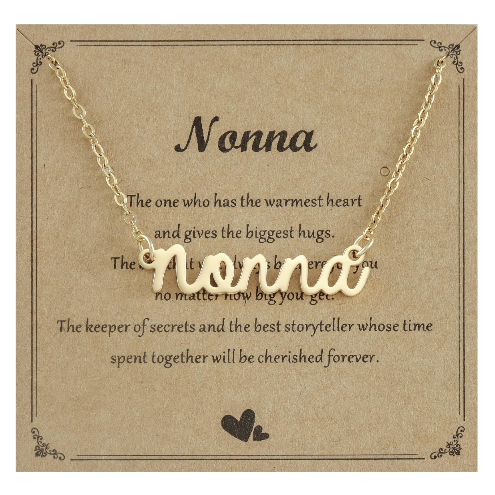 Kivosliviz Gift for Nonna Necklace Women from Grandkids Best Birthday Jewelry Nonna Necklace