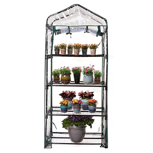 Gardman R687 4-Tier Mini Greenhouse, 27" Long x 18" Wide