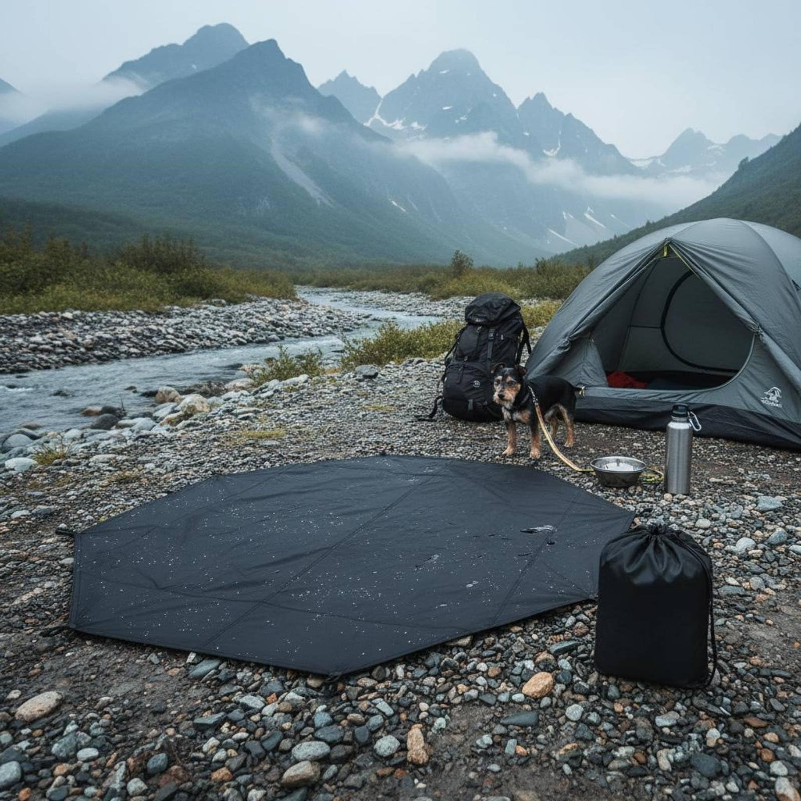 Picknickdecke Outdoor Bodenmatte Zeltunterlage Schutzmatte Oxford Gewebe mit Verstärkten Ecken Und Wasserabweisender Oberfläche für Familienausflüge Strandbesuche Wandertouren Gartenfest