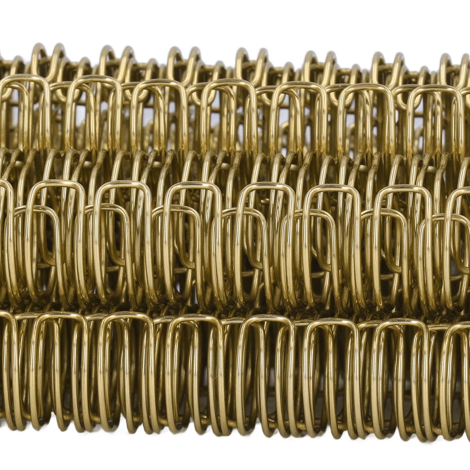 Doppelter Drahtbinderücken, langlebig, 100 Blatt Kapazität für A4-Papier (Helles Gold)