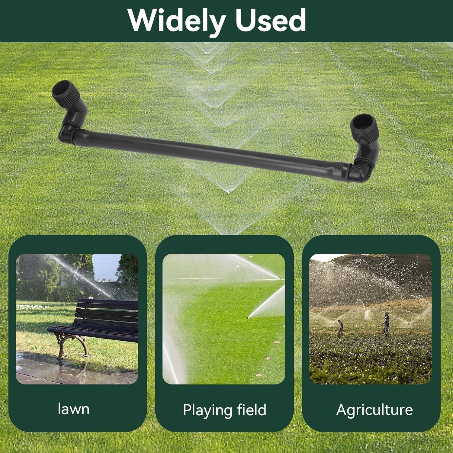 5PCS G3/4 External Thread Swing Joint Pipe, Pipe Swing Assembly, Rotatable Swing Joint Assembly Lawn Irrigation Tool Automatic Irrigation Accessories for Garden Sprinkler System