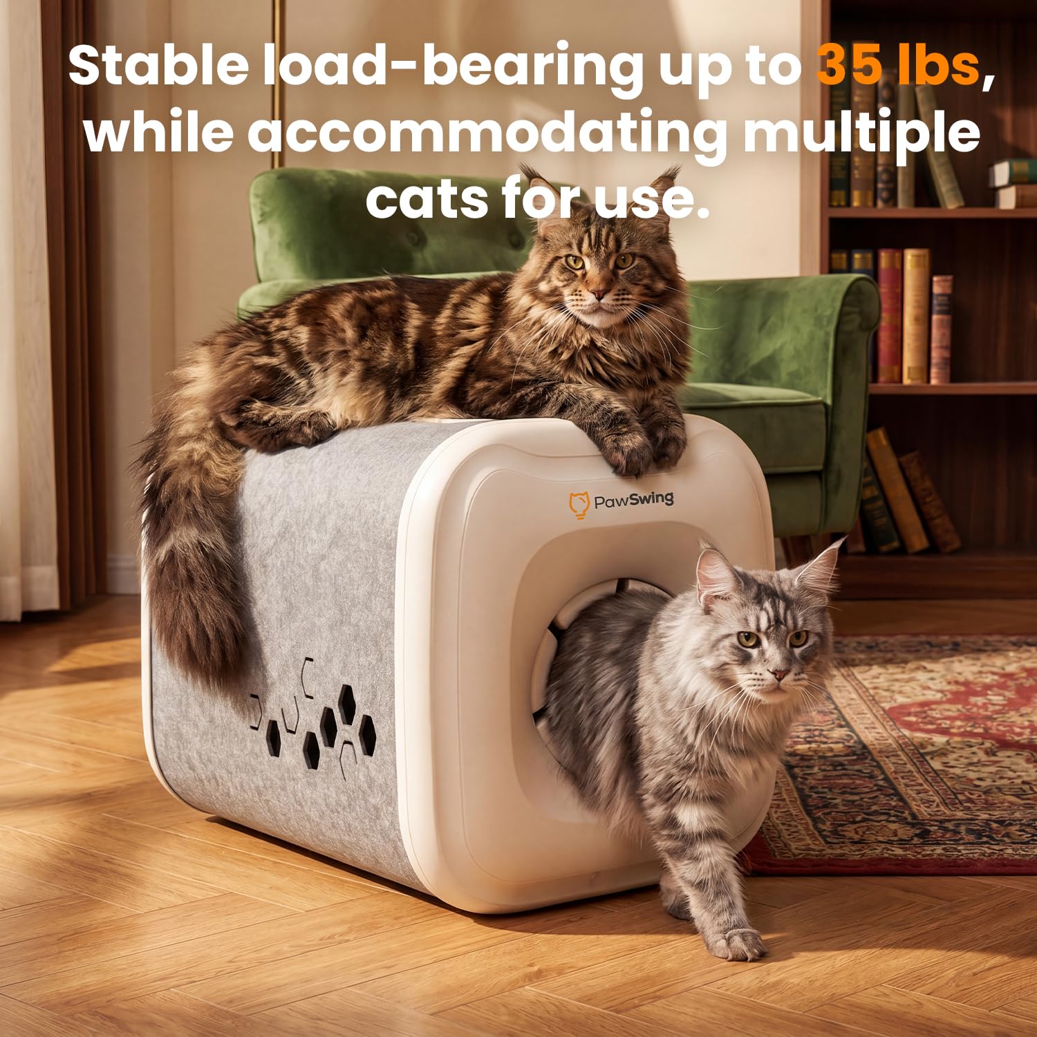 Neo Plus Cat Self Groomer para gatos grandes con 6 cepillos flexibles