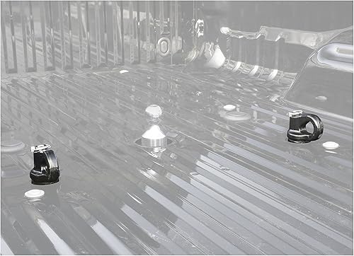 Miniatura 6 de CURT 60691 Anclajes de cadena de seguridad de cuello de cisne con sistema de disco OEM, 30K, se adapta a Select Silverado, Sierra 2500, 3500 HD,