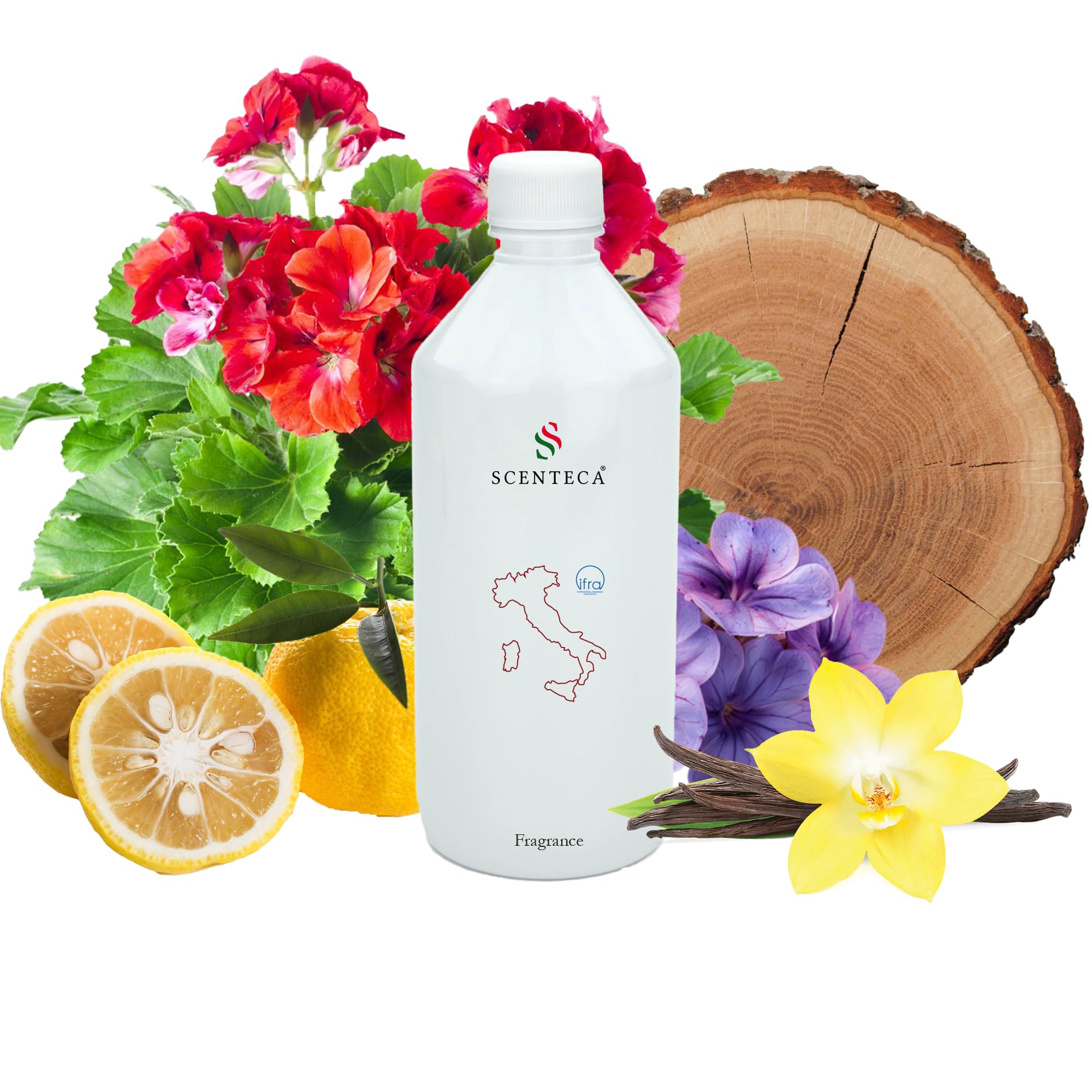 Ricarica per diffusori a nebulizzazione fragranza Cuore Matto, profumo ambiente con oli essenziali naturali di limone, geranio e gardenia, per casa e ufficio, 250ml