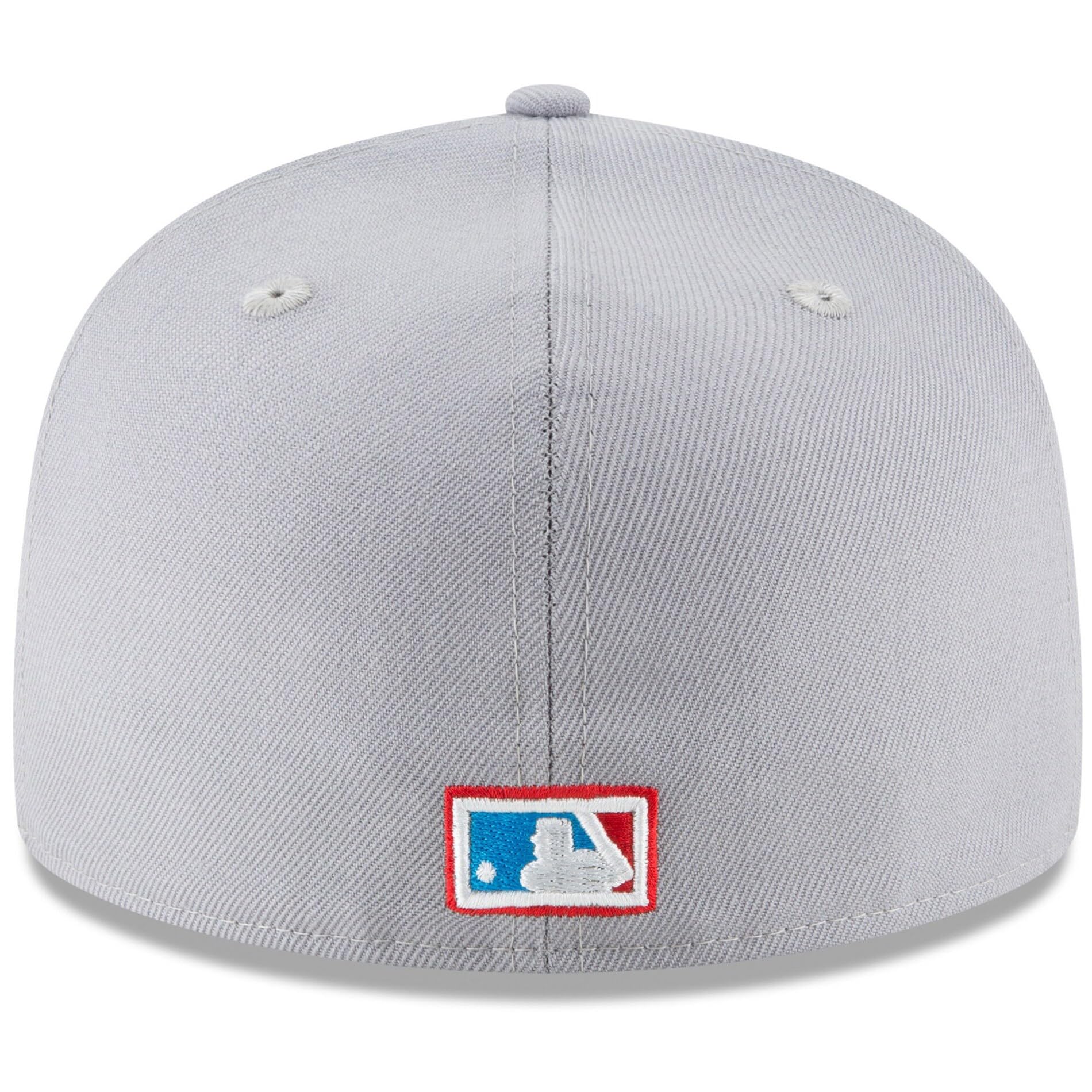 New Era MLB 59FIFTY Baseballkappe, New York Yankees, Team-Farbe, Cooperstown-Logo, authentische Kollektion, aufgesetzt, Grau
