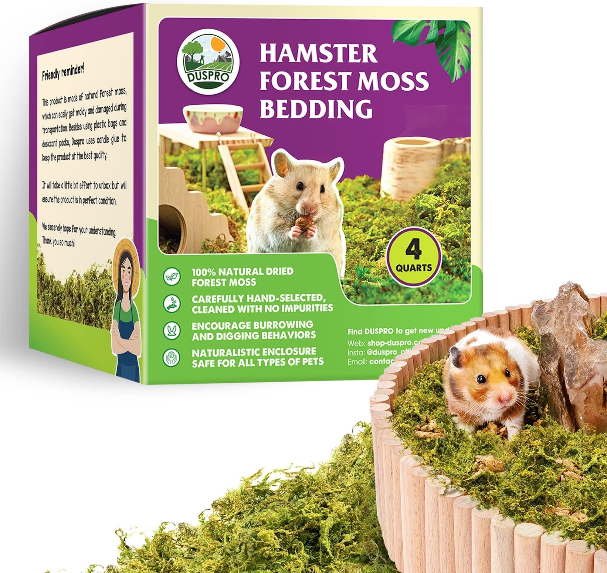 JFWOD 5L Forest Moss for Hamster Syrian Gerbils Bedding