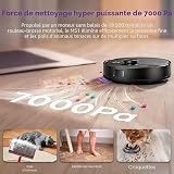 MONSGA MS1 Robot Vacuum Cleaner with Mop, 7000Pa Robotic Vacuum with Lidar Navigation, 180mins Runtime, 5 Editable Maps, APP/Remote/Voice Control, Ideal for Hard Floors and Carpets - 2