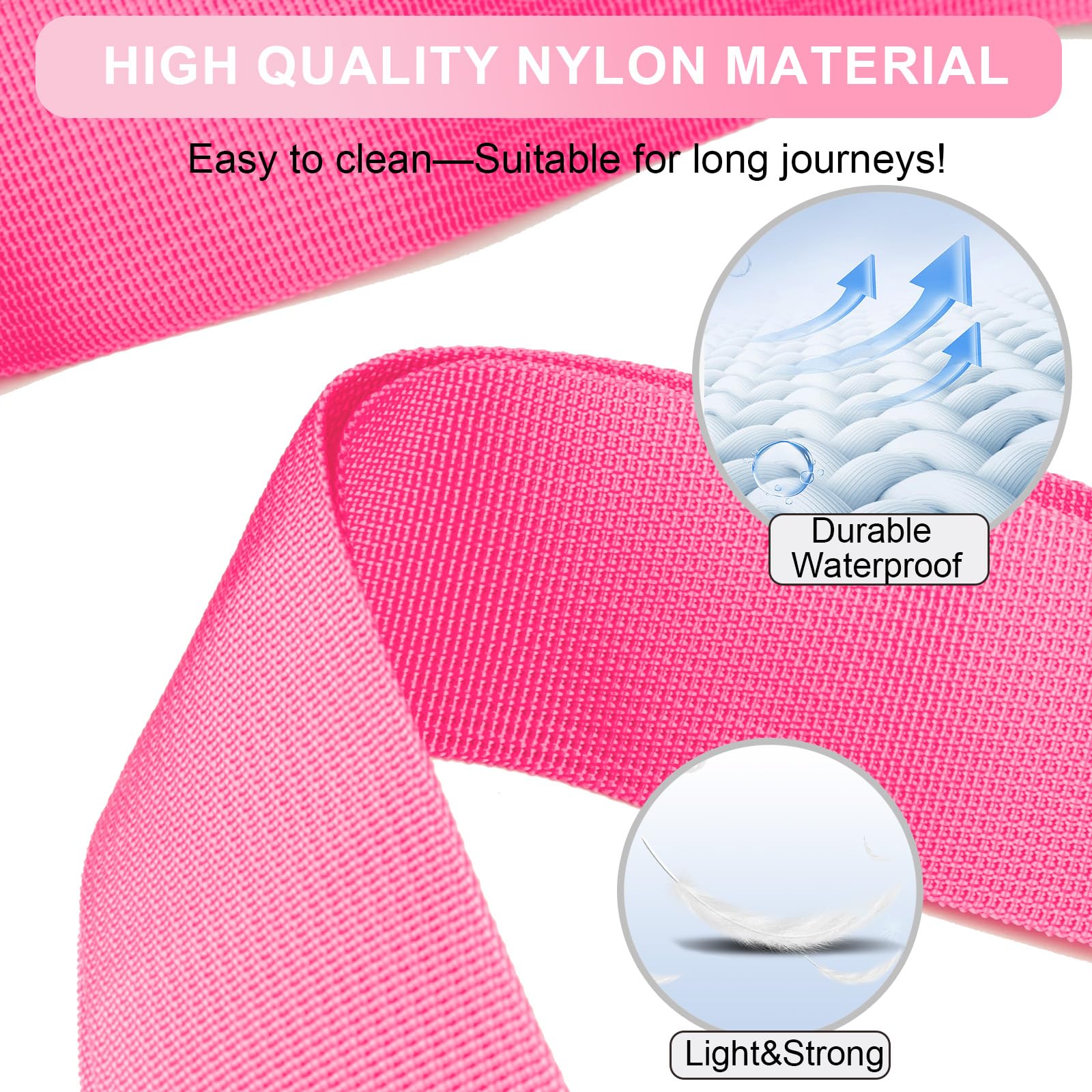 collwait 4 PCS Luggage Straps Suitcase Belts Wide Adjustable Packing Straps 3