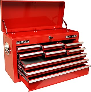Hardcastle 9 Drawer Red Lockable Tool Box