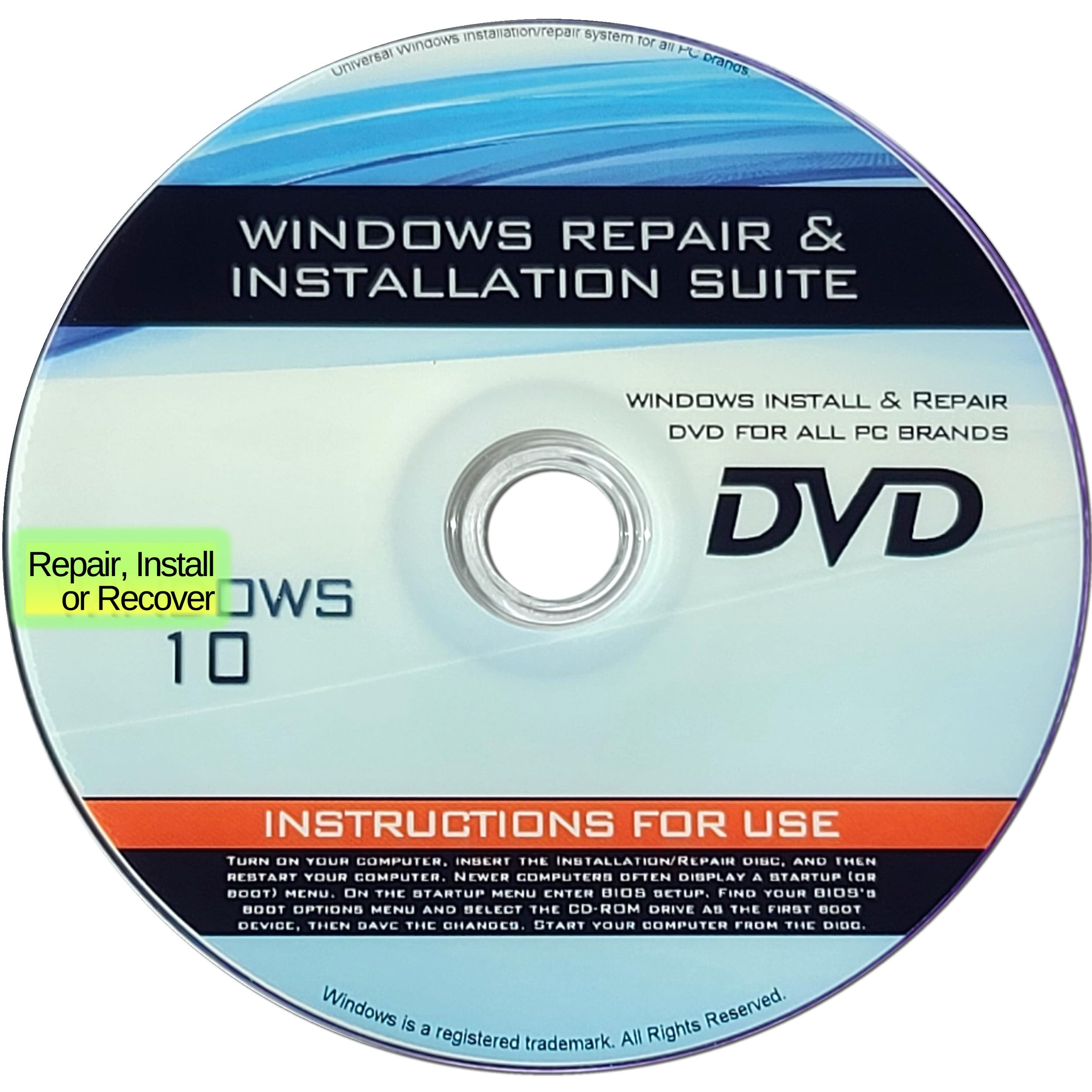 Win 10 Compatible Install &amp; Repair - Home, Pro, Mobile, &amp; Enterprise AIO 32/64bit