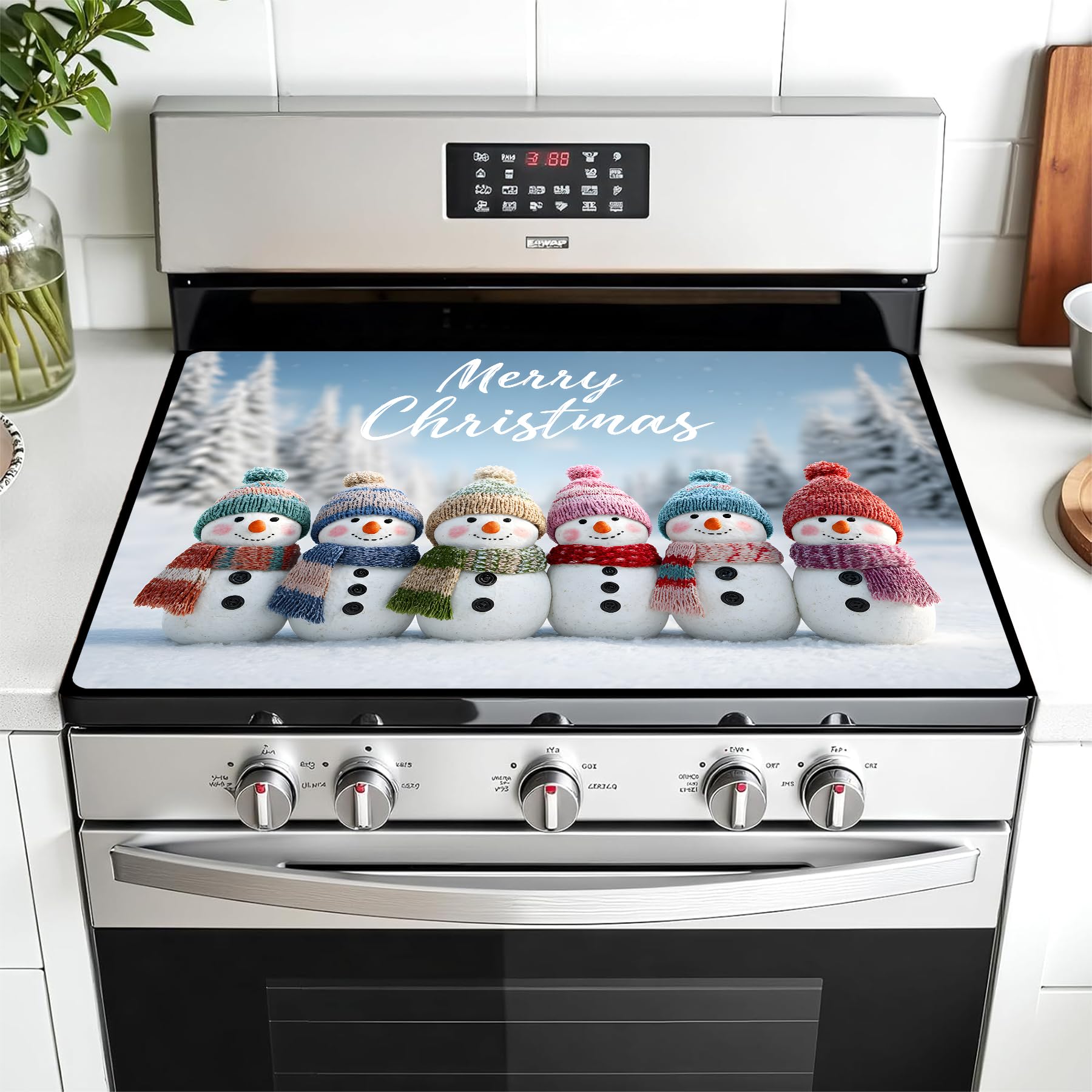 Stove Top Cover for Electric Stove, Glass Cooktop Mat, 28 x 20 Inch