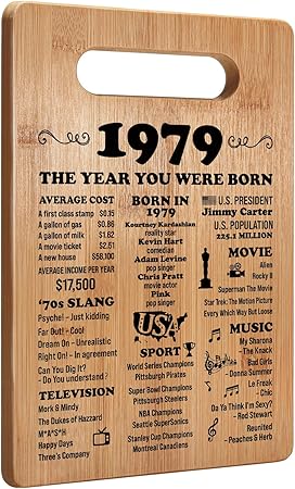 45th birthday gifts for women men, 1979 birthday gifts for her hi…