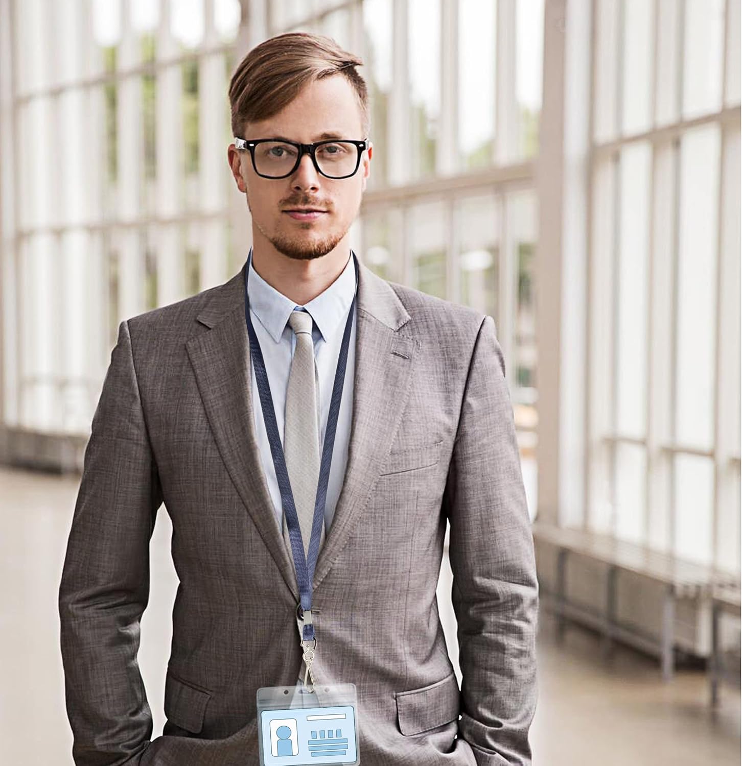 Lanyards for Id Badges Lanyards Safety Badge Lanyard 36" with Swivel Hook (Navy Blue) - Image 6