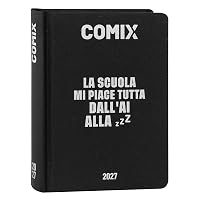 COMIX - Agenda 2027 Giornaliera 16 Mesi, Diario per Scuole Medie e Superiori