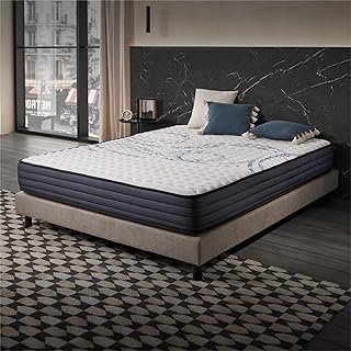 Naturalex - PerfectSleep - Matratze 180x200 cm - Kaltschaummatratze 180x200 cm H2 - Matratze 180x200 21 cm Hoch - Öko-tex Zertifiziert - Latex Blue 7 Zonen