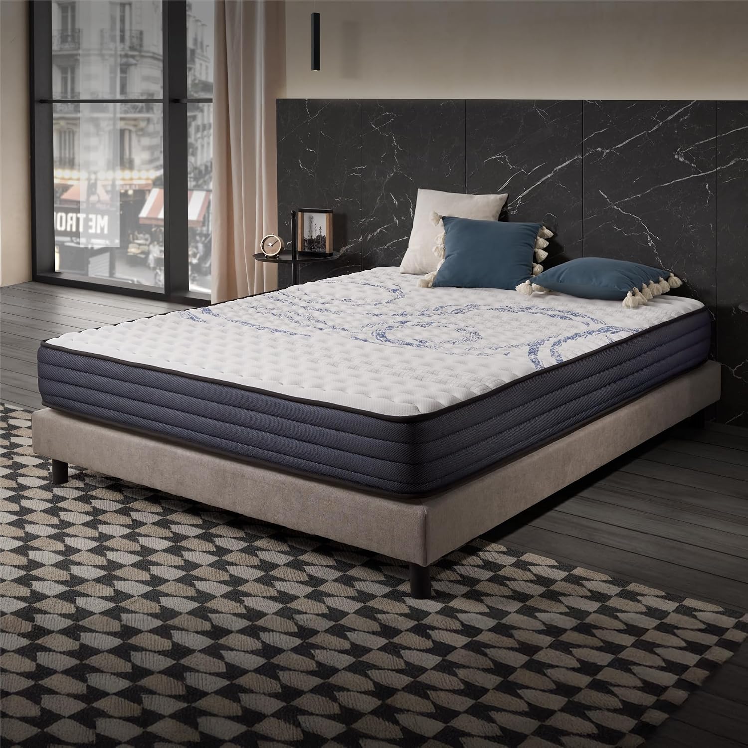 naturalex | Perfectsleep | Matratze 140×200 cm | Memory und Blue Latex-Technologie Extra Komfort HR | Fester Halt mit Atmungsaktivem Schaumstoff |…