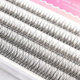 EONFAVE False Eyelashes Individual - Cluster Lashes, 8-12mm Mix Individual Eyelashes, Soft Fluffy Individual Cluster Lash Extensions for DIY at Home