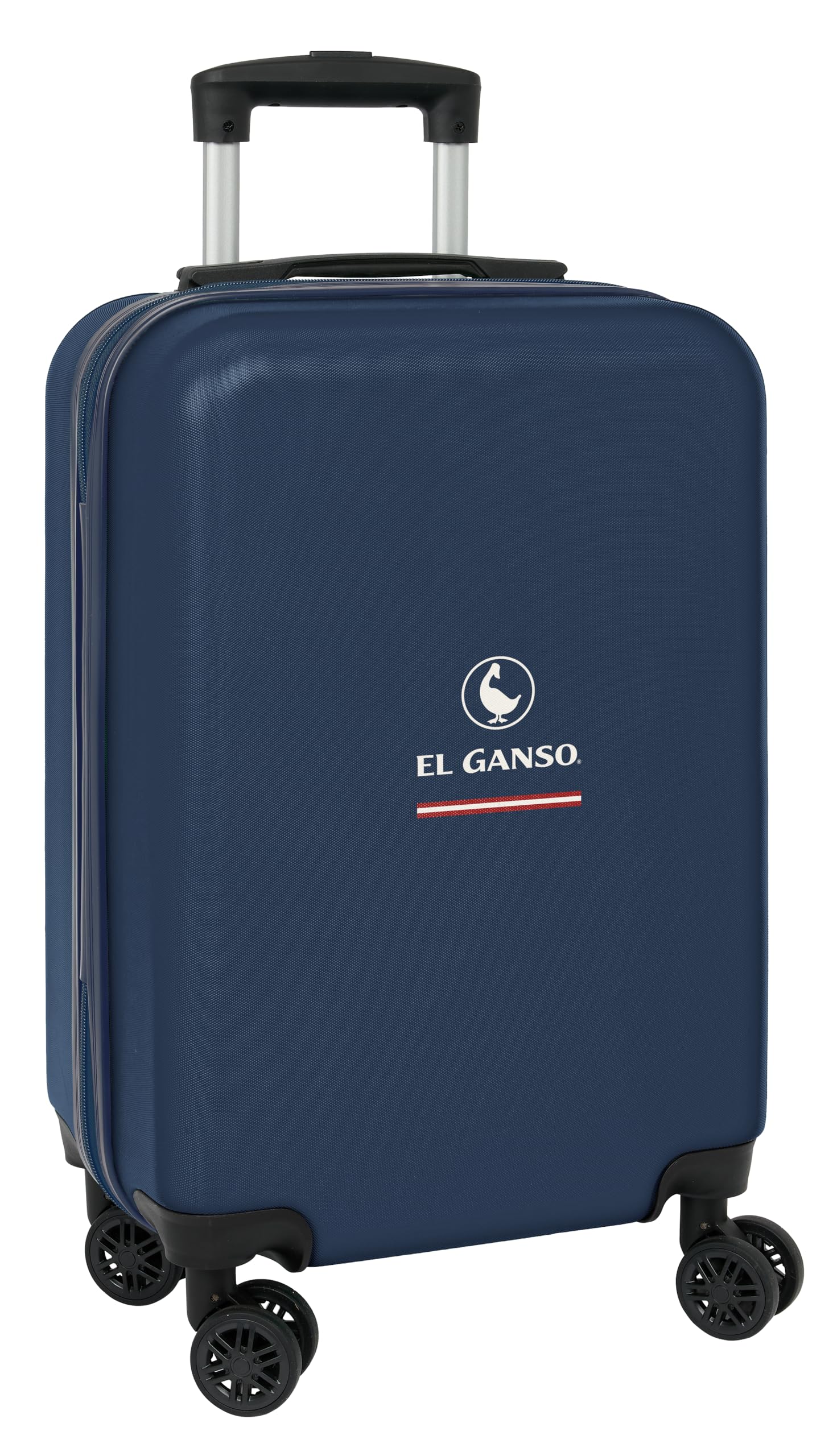EL OCA CLASSIC - Trolley da cabina 20 pollici, valigia con ruote, lucchetto di sicurezza, valigia leggera, 34,5 x 20 x 55 cm, colore blu marino, Blu navy, Estándar, Casual