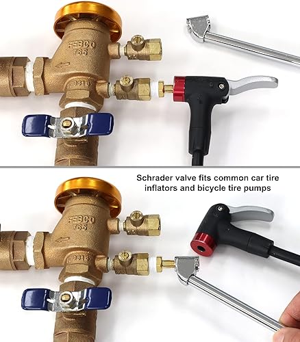 Miniatura 3 de Válvula Schrader a accesorios NPT macho | Adaptadores para prevenir reflujo de invierno y disyuntor de vacío de presión (PVB) para sistemas de