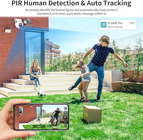 Miniatura 3 de VSTARCAM Cámara de seguridad solar inalámbrica para exteriores, cámaras WiFi alimentadas por batería de 3MP en el exterior con visión nocturna a