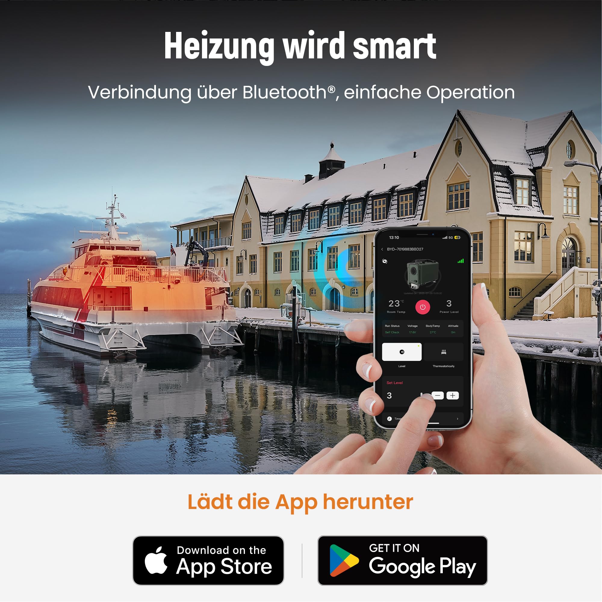 maXpeedingrods 2KW 12V Diesel Standheizung Heizgerät für LKW Wohnwagen Boot Yacht LCD-Schalter