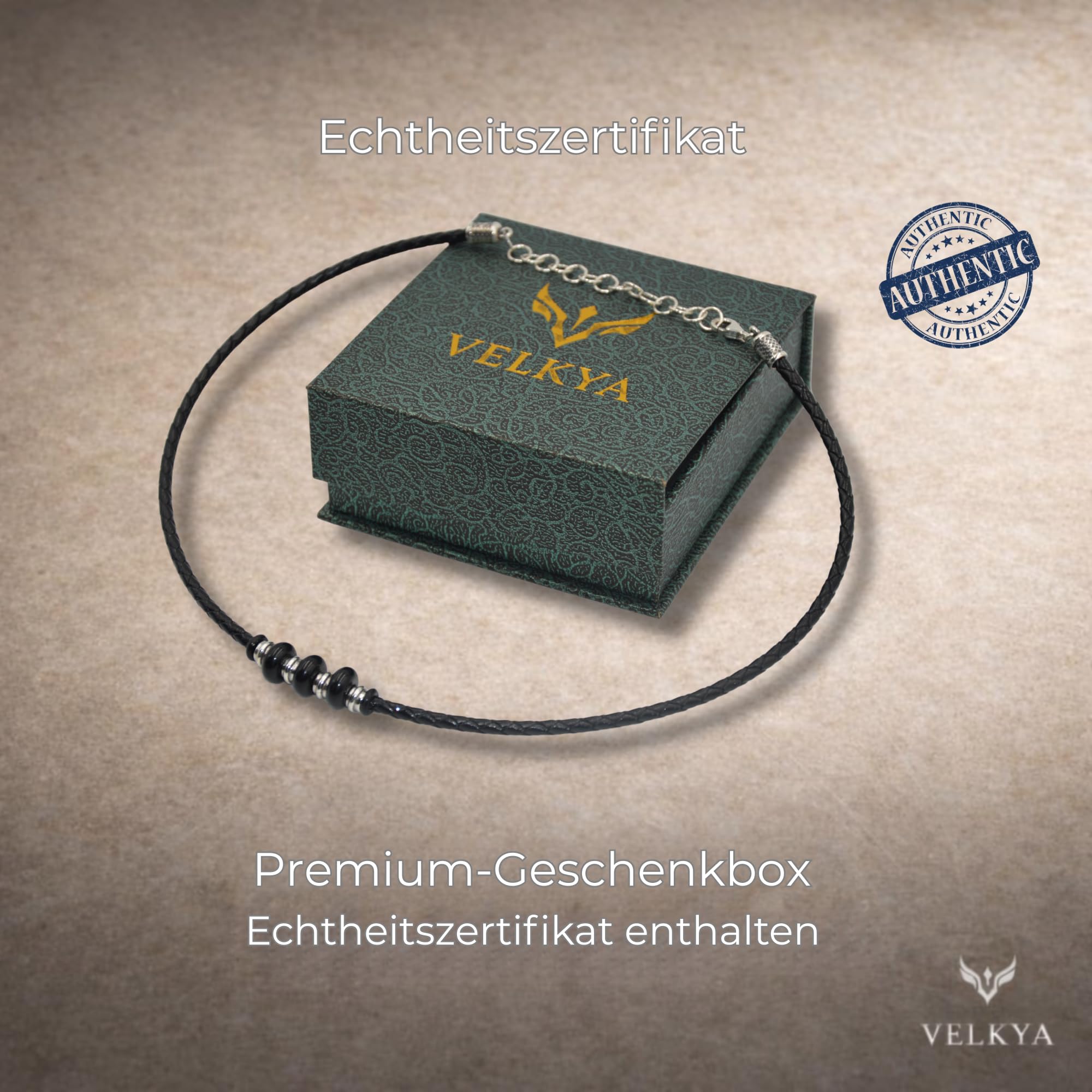 Halskette Herren Silber 925er Sterlingsilber zertifikat, 43+7 cm