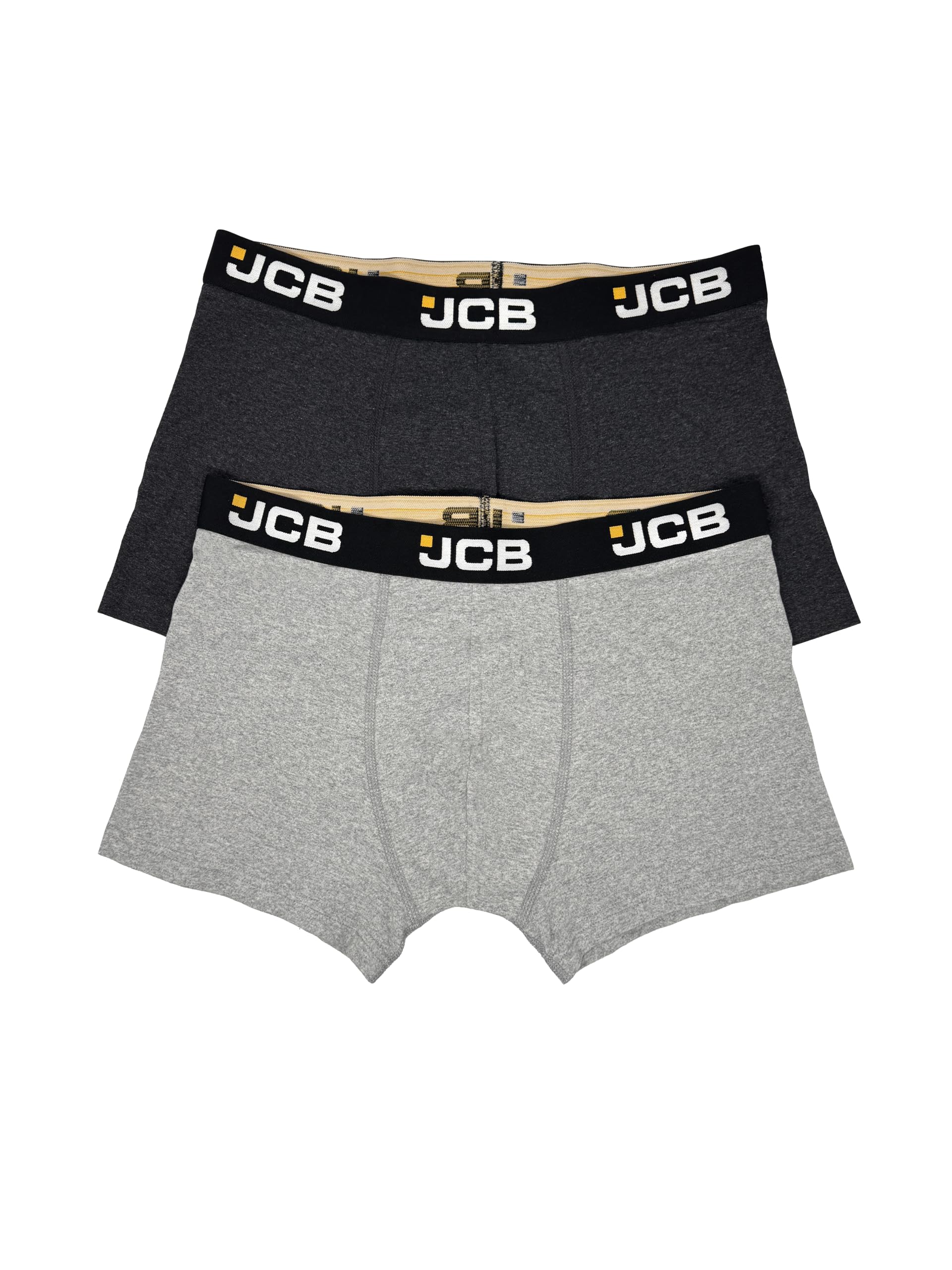 Jcb Men's Grey Mix 2 Pack Trunks Jcbu-18 Medium