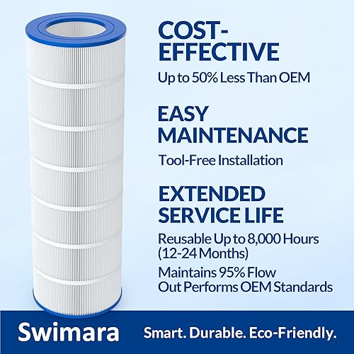 Miniatura 7 de Cartucho de filtro de piscina CC200 mejorado, compatible con Pentair Clean & Clear 200, tela resistente de 5 onzas para una filtración y durabilidad