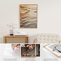 Vista 226 de Fun Memories Portarretratos de metal de 16 x 20 pulgadas con paspartú de 11 x 14 pulgadas, acabado de aluminio cepillado, parte delantera de vidrio