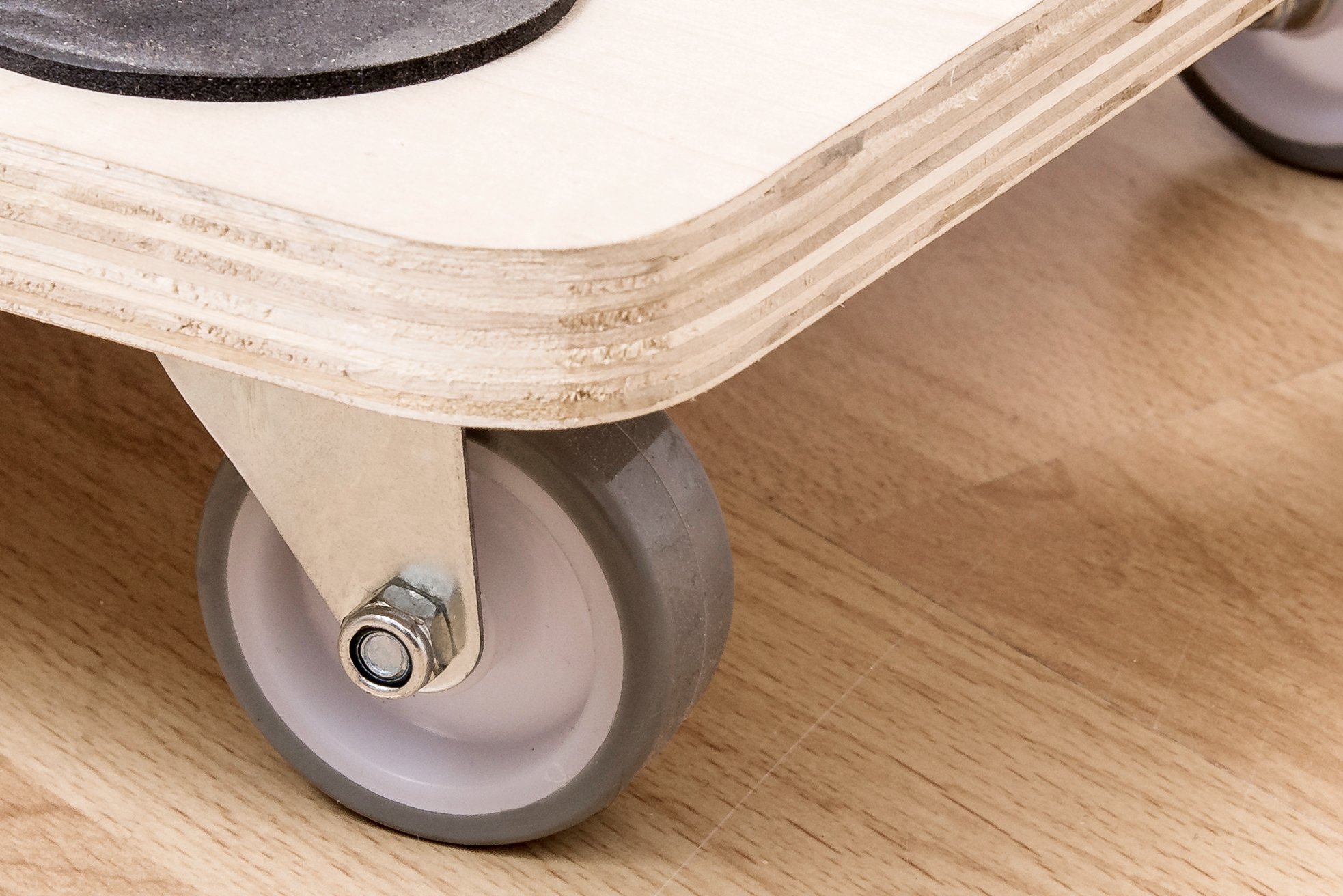 Meister 822100 Chariot à roulettes Contreplaqué, roues en PU 590 x 290 mm - 200 kg