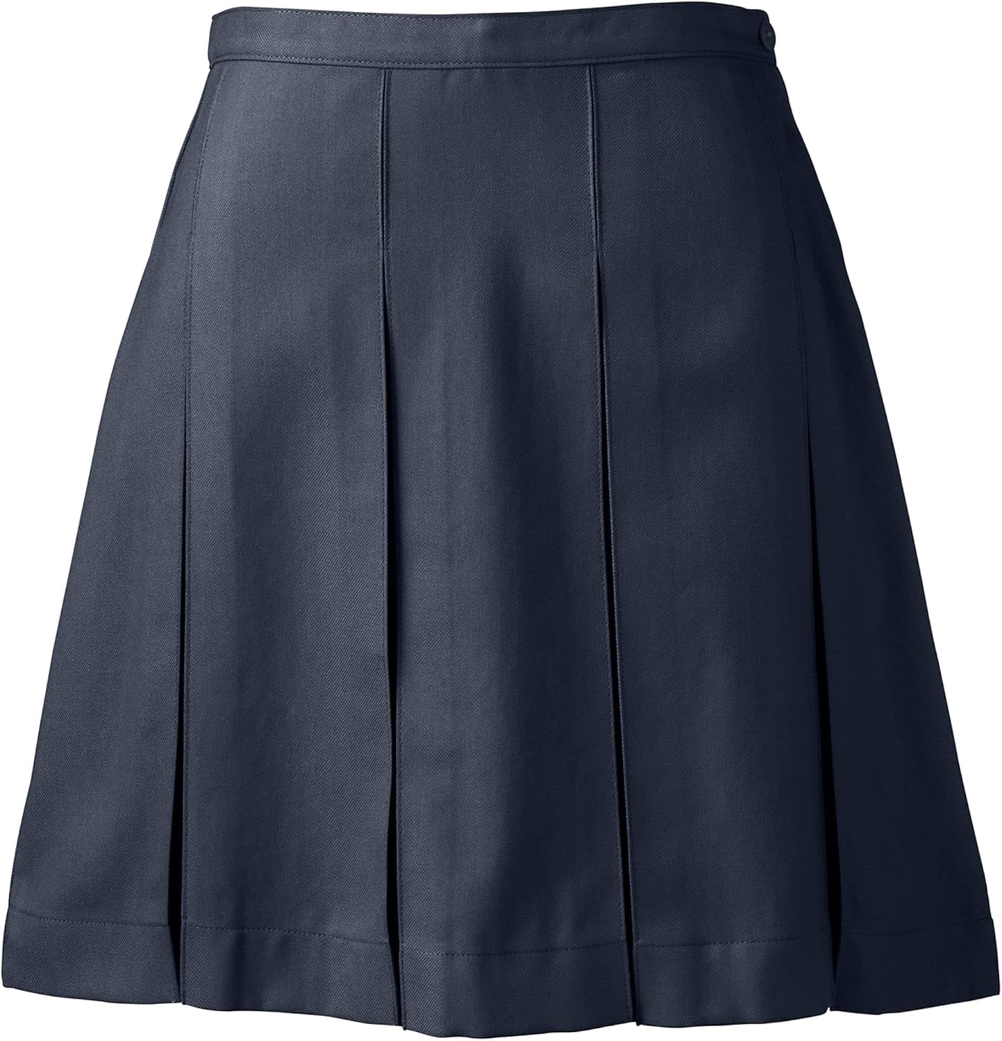 Lands' End School Uniform Women's Solid Box Pleat Skirt Above Knee
