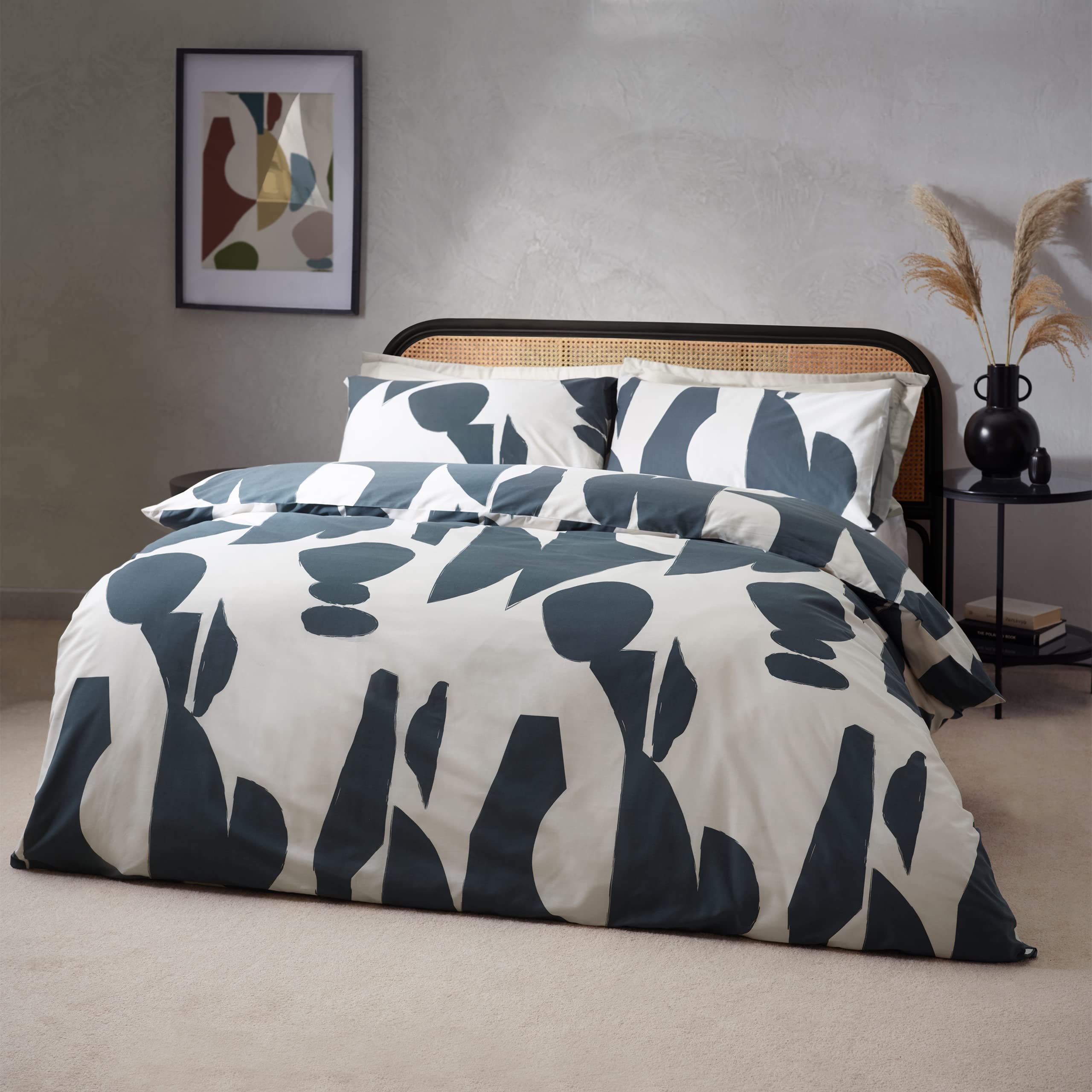 Parure de lit Meta furn. Dusk housse de couette coton grand confort