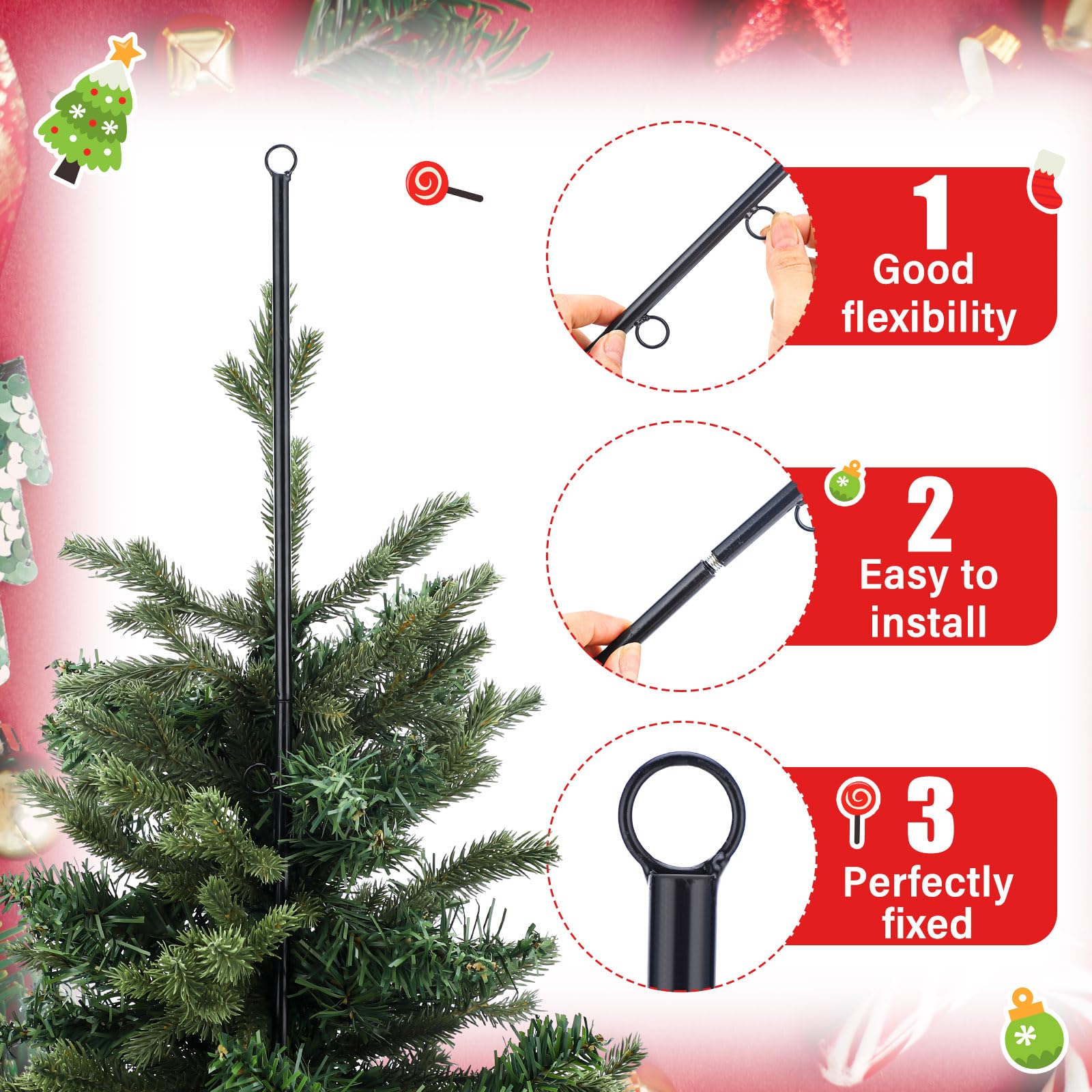 Amazon.com: Burbell 19.7in Christmas Tree Topper Holder Sturdy