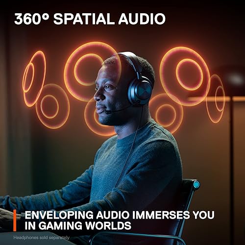 Miniatura 6 de SteelSeries GameDAC Gen 2 Hi-Res Audio Amplifier - ESS Sabre Quad-DAC - AI Noise Cancellation - 360 Spatial Audio - Hi-Res Certified - PC, PS5, PS4