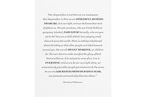 Our Deepest Fear Quote Wall Art