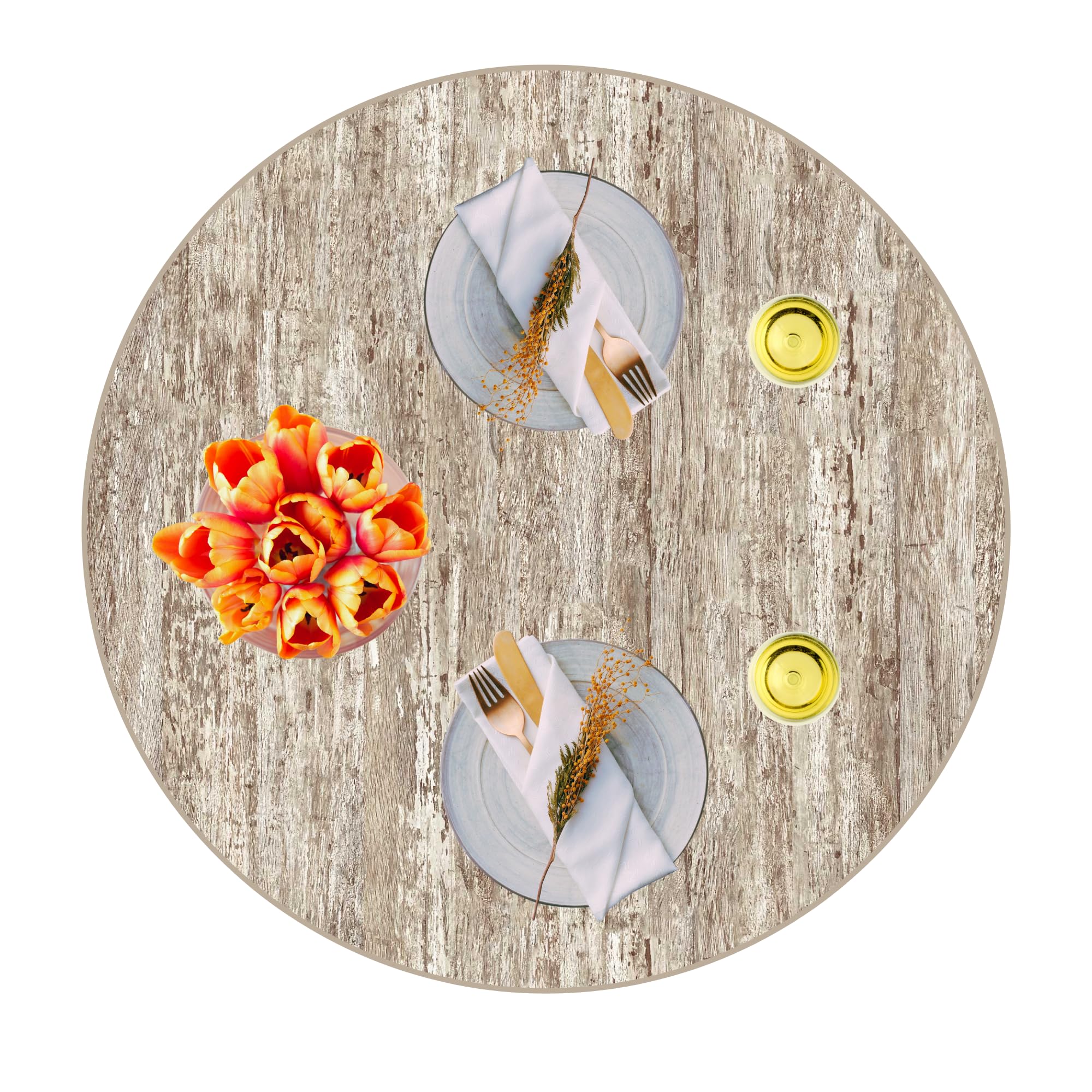 Hochwertige Tischplatte Werzalit – Ø70cm – 2,6 cm dicke für Bistrotisch/Esstisch/für Outdoor und Indoor - Farbe: montpellier