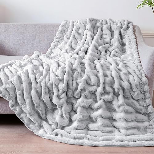 Miniatura 1 de Viviland - Cobija de piel sintética de lujo, suave y lana peluda lavable en lavadora