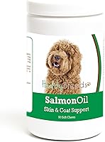 Vista 93 de Healthy Breeds Golden Retriever - Aceite de salmón masticable suave, 90