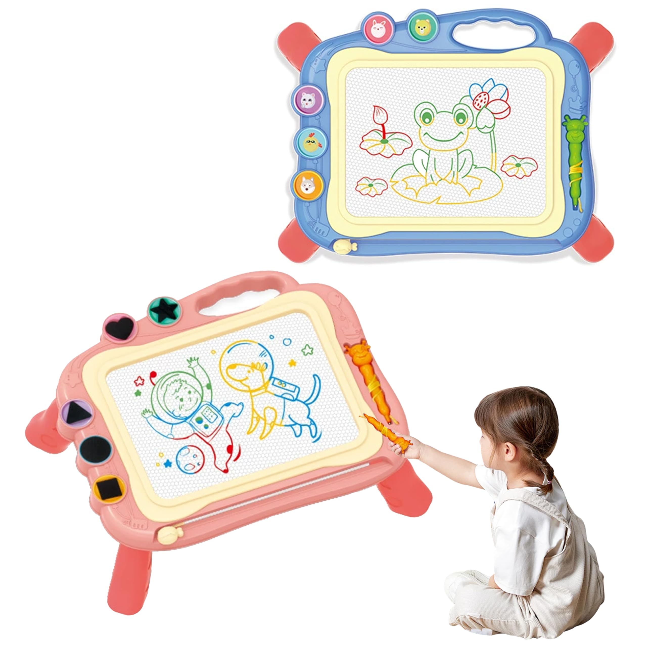 Amazon.co.jp: お絵かきボード すいすいお絵描きマグネットスタンプ