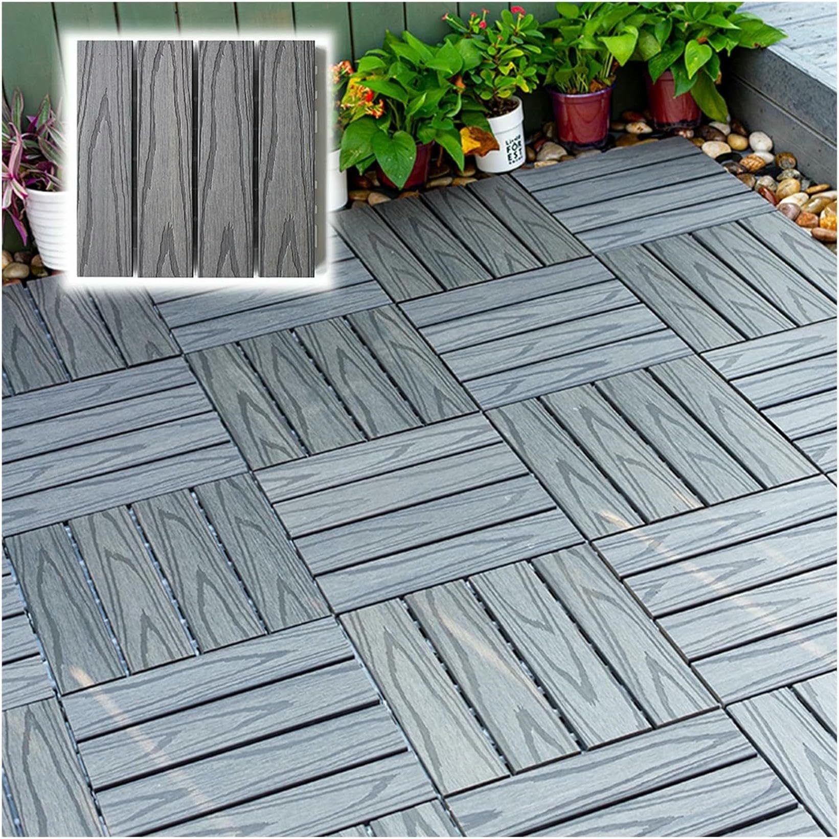 Azulejos de exterior con sistema clic de facil instalacion para patio