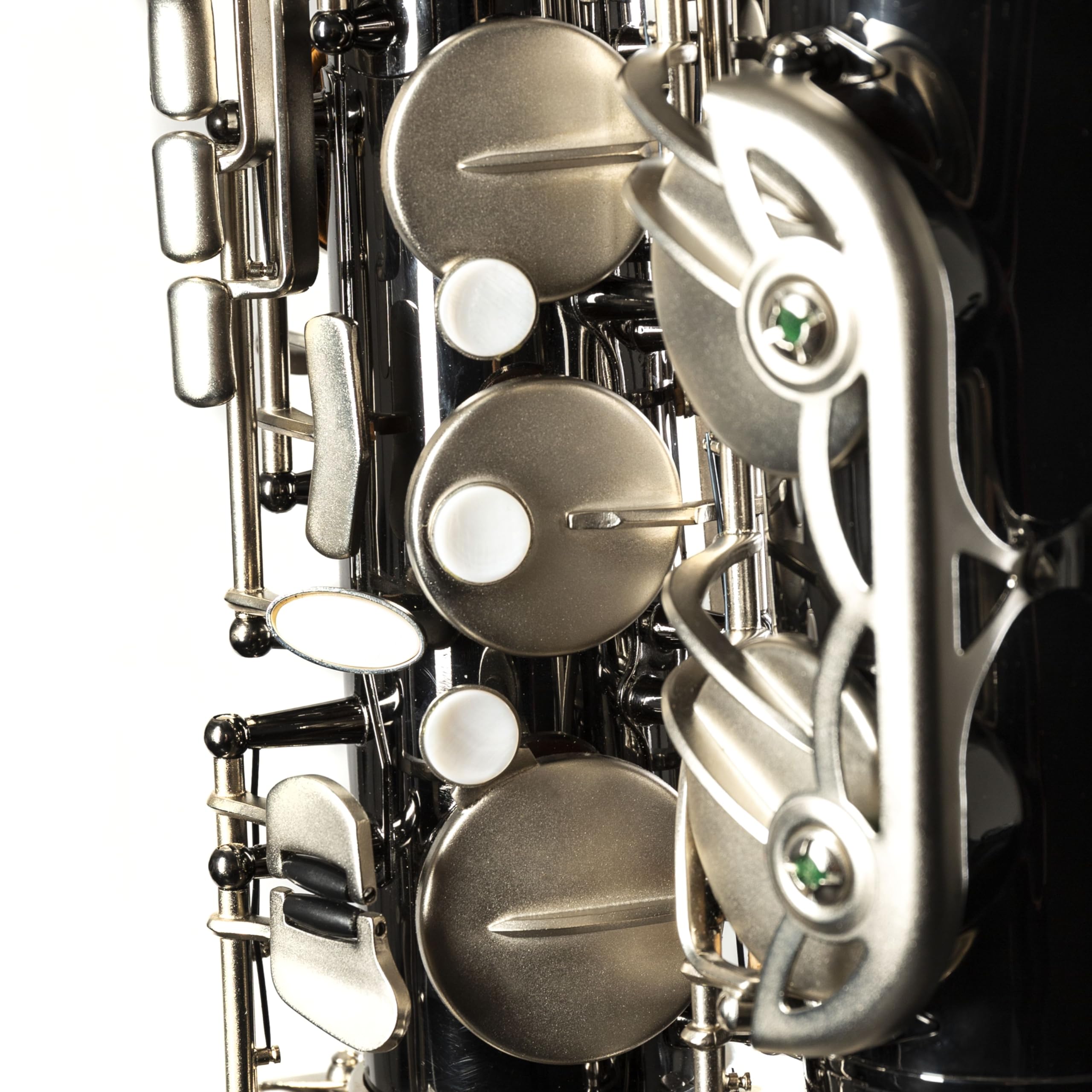 Monzani MZTS-260 Tenor Saxophon, Schwarz Lackiert, Messingkorpus, Bb Stimmung, Inklusive Mundstück, Wischer, Koffer mit Rucksackvorrichtung, Tragegurt, Graviertes Design