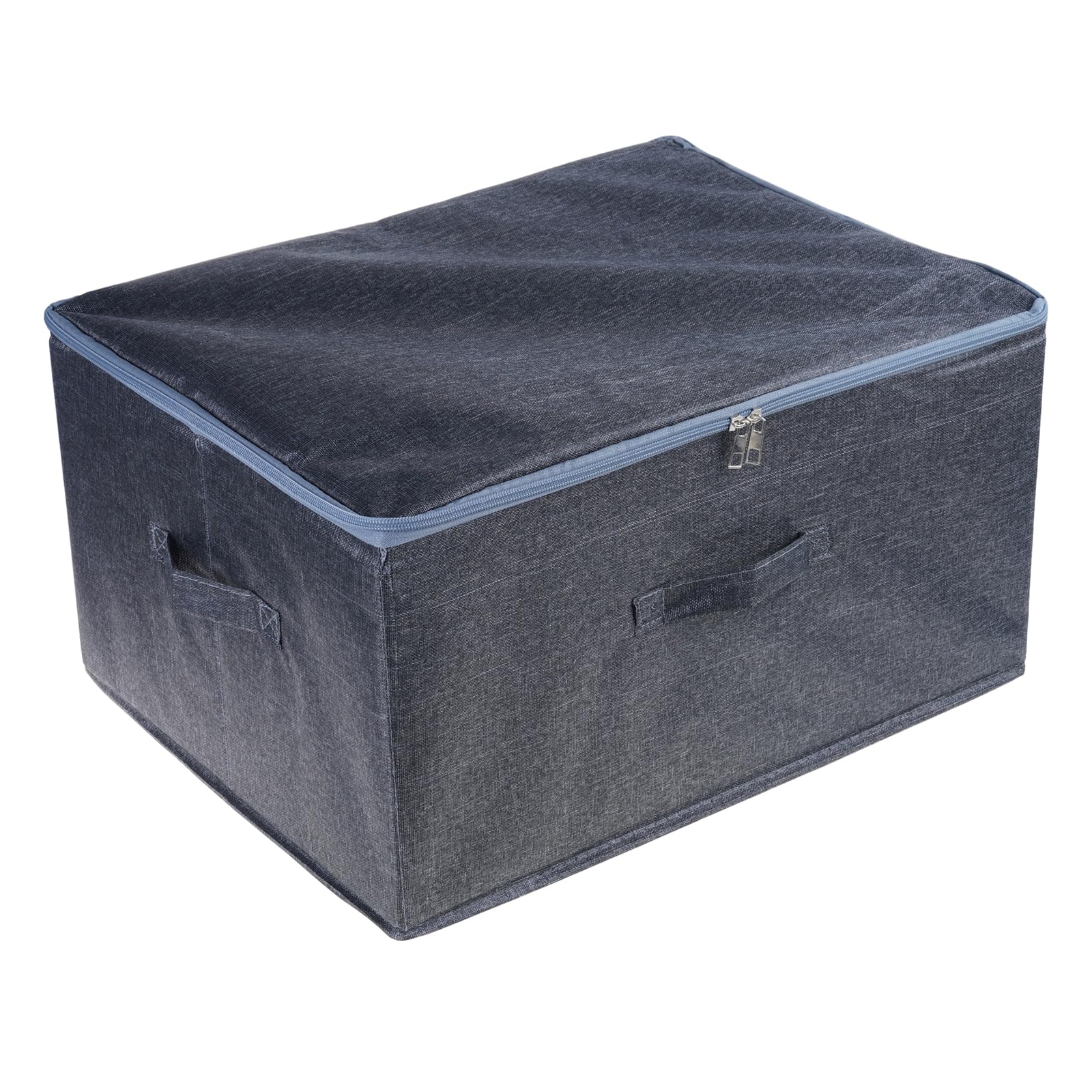 NUEAYMS Modern Cloth Storage Container with Easy Access Lid Fabric Storage Bin for Seasonal Clothing and Household Items Flipping Lid Cloth Organizers